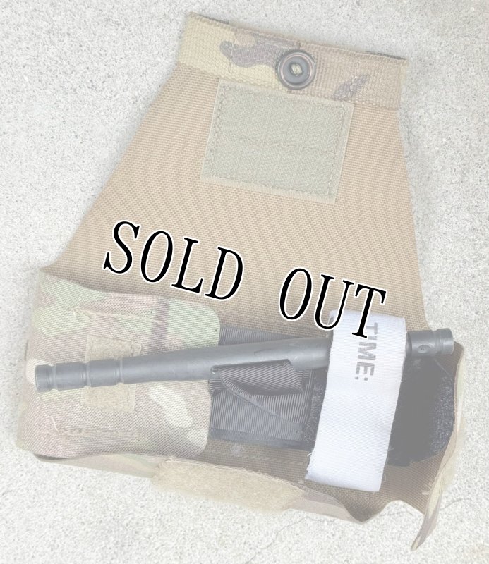 画像1: 米軍実物 SENTRYタクティカル ターニケットキャリアー　C-A-T  止血帯 セット マルチカム (1)