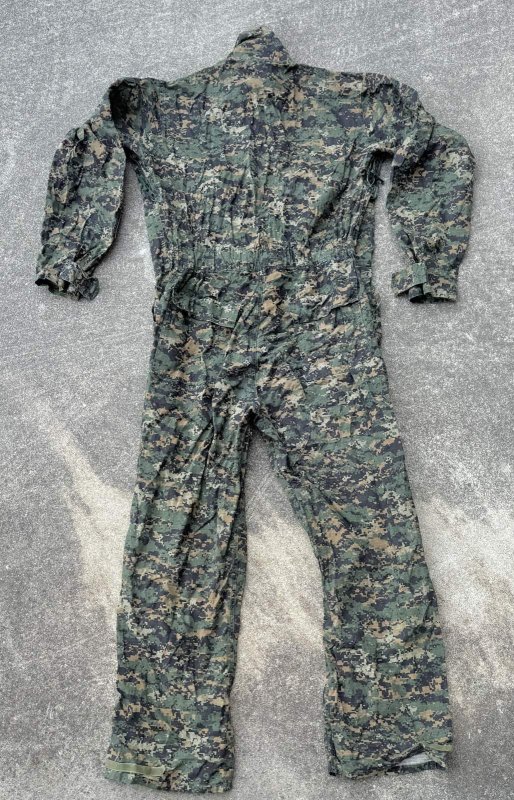 画像1: 米軍実物 New Chef ウッドランド ピクセル  　カバーオール　LARGE (1)