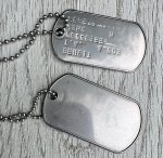 画像1: 海兵隊実物 US MARINE ドッグタグ　02 (1)