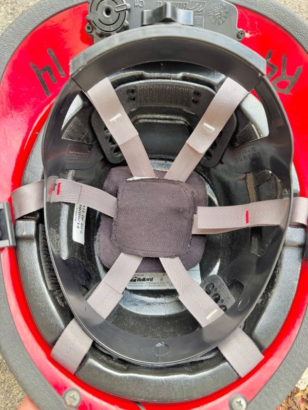 画像13: 米海軍実物 Bullard U.S.NAVY ファイヤーマン 消防士 ヘルメット LEDライト  (13)