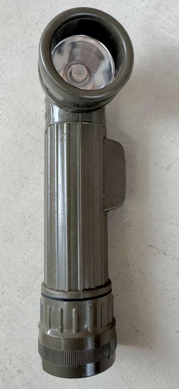 画像1: 米軍実物 FULTON MX-991/U L型 LED フラッシュライト OD  (1)