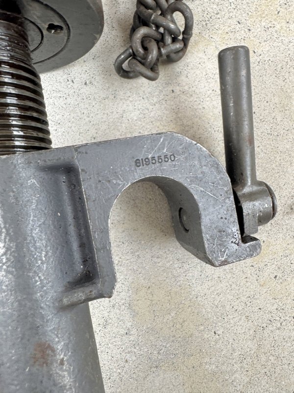 画像13: 米軍実物 Traverse and Elevation Mechanism T&E M2 トライポッド ブローニング (13)
