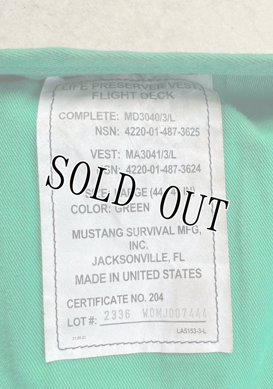 画像4: 米軍実物 LIFE RESERVER VEST グリーン　LARGE (4)