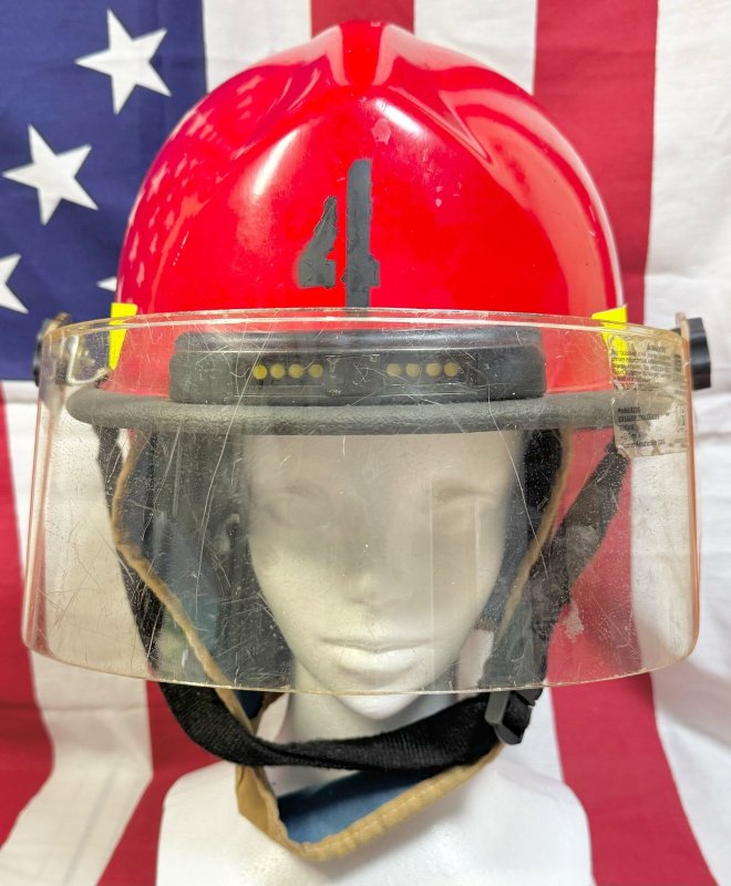 画像3: 米海軍実物 Bullard U.S.NAVY ファイヤーマン 消防士 ヘルメット LEDライト  (3)