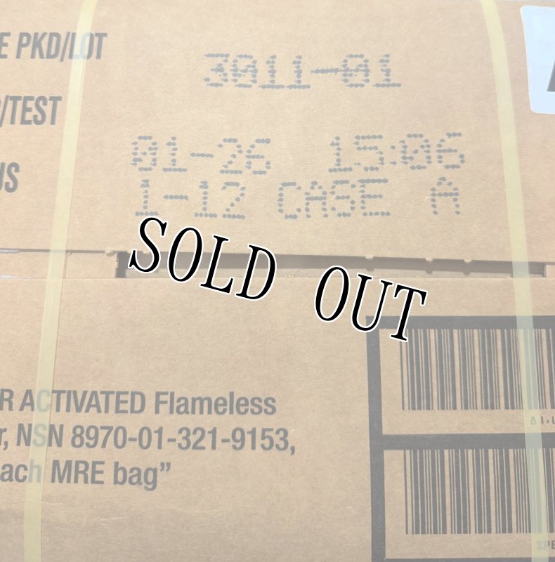 画像6: 米軍実物 ワーニック社 MREレーション/戦闘食 MENU-A 12個セット 2026年1月検品 (6)