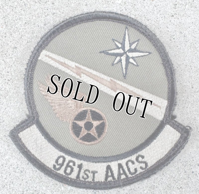 画像1: 米軍実物 USAF 961st エアボーン エアコントロール スクアドロン パッチ (1)