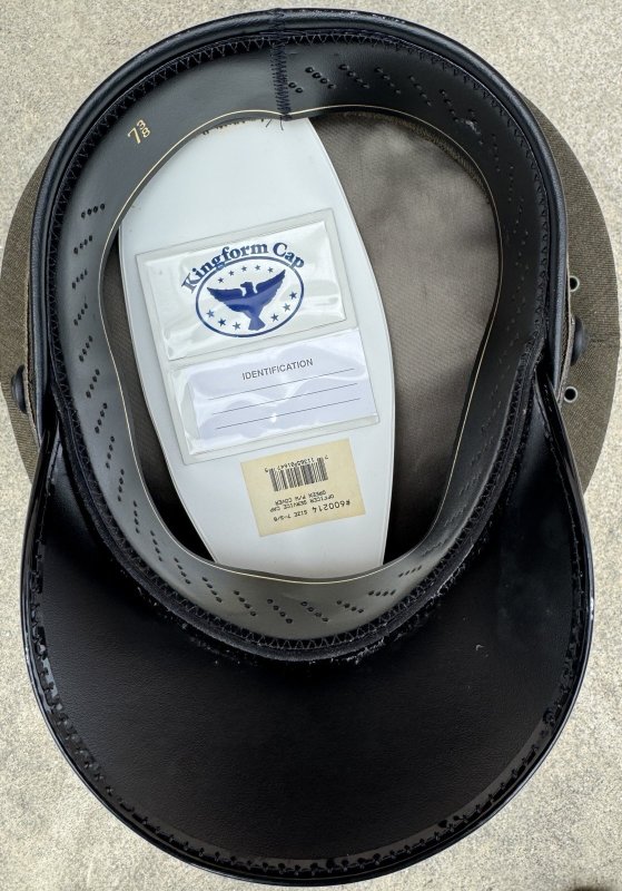 画像7: 米軍実物 US MARINE 将校 サービス ドレス キャップ    7-3/8 (7)