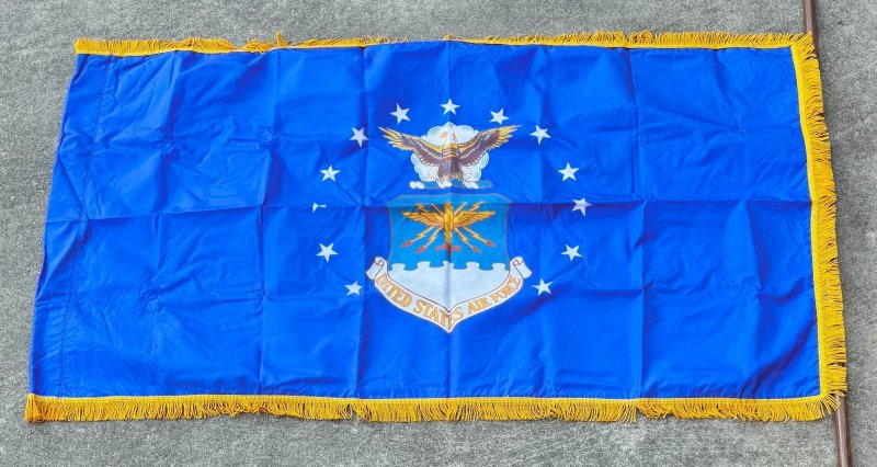 画像3: 米軍実物 空軍 AIR FORCES フラッグ ポールセット (3)