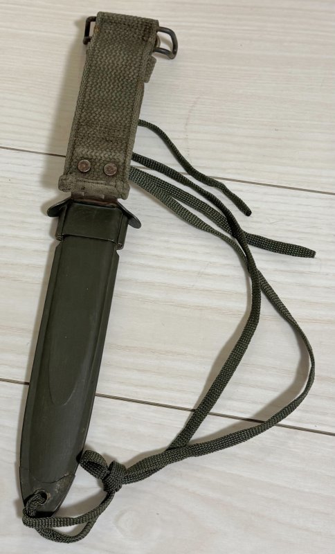 画像2: 米軍実物 M8A1 ナイフ 銃剣 ナム戦 シース USM8A1 バヨネット ナイフ  (1) (2)