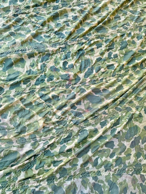 画像6: 米軍実物 パラシュート生地　ダックハンターカモ　60年代    (6)