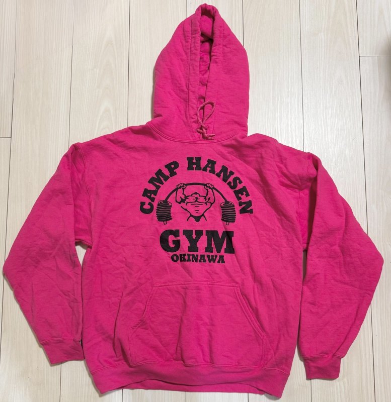 画像1: 米軍放出品 キャンプハンセン GOLD'S GYM  スウェットパーカー (1)
