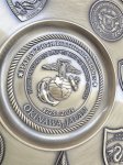 画像9: 米軍実物 USMC モニュメント 250th Marine Corps Birthday プレート (9)