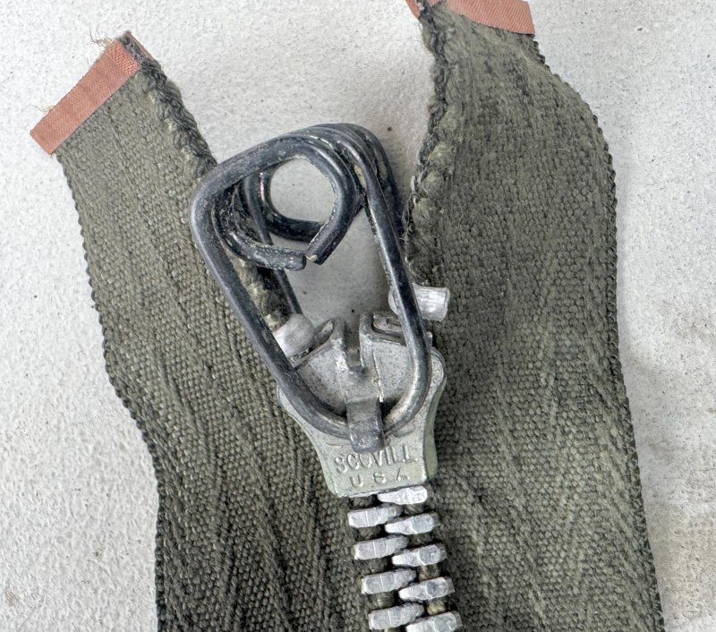 画像6: 希少 米軍実物 スリーピング バッグ キッド／バック M65/51 ジャケット SCOVILL アルミジッパー (6)