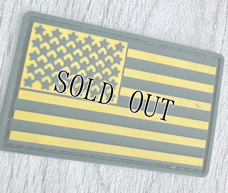 画像2: 米軍放出品 アメリカ国旗　星条旗　ラバー製 ワッペン (2)