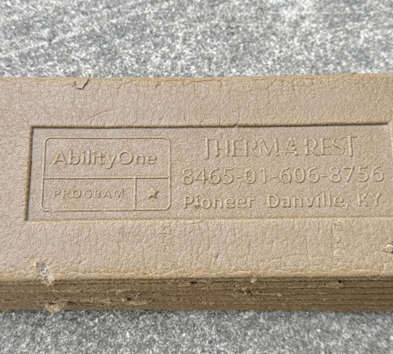 画像16: 海兵隊実物 THERMAREST スリーピングマット コヨーテ (16)