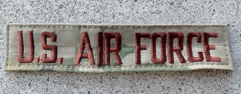 画像1: 米軍実物 U.S. AIR FORCE ワッペン マルチカム (1)