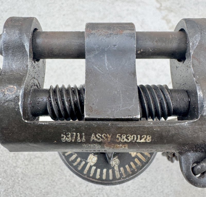 画像12: 米軍実物 Traverse and Elevation Mechanism T&E M2 トライポッド ブローニング (12)