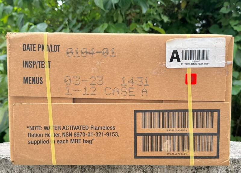 画像3: 米軍実物 ワーニック社 MREレーション/戦闘食 MENU-A 12個セット 2023年3月検品 (3)