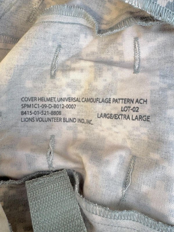 画像5: 米軍実物　ACU　ヘルメットカバー　LARGE / X LARGE (5)