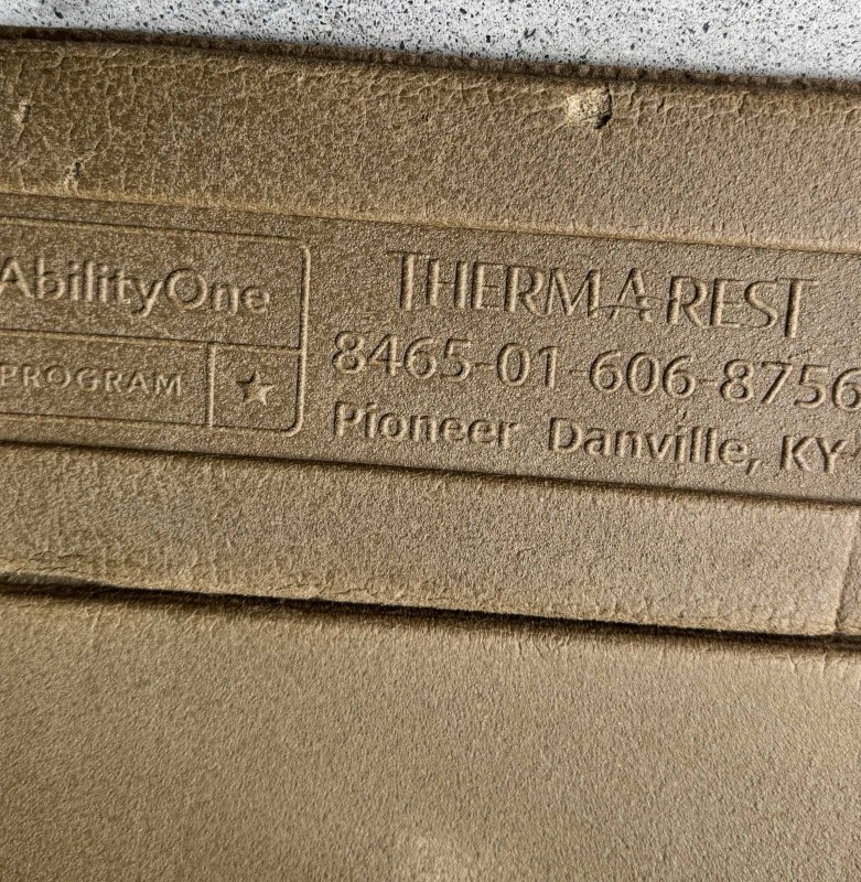 画像13: 海兵隊実物 THERMAREST スリーピングマット コヨーテ (13)