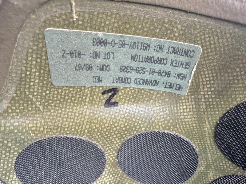 画像12: 米軍実物 ACH 米陸軍バリスティックヘルメット   MEDIUM (12)