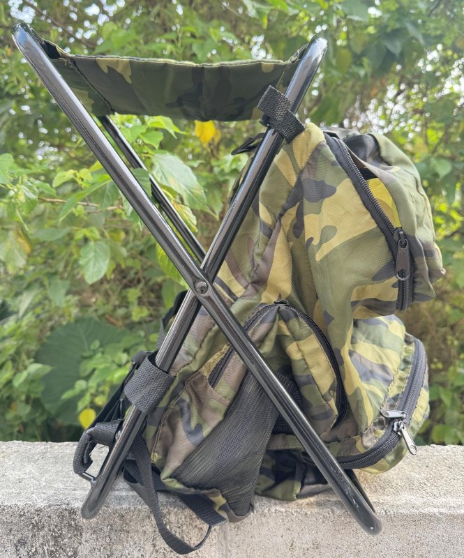 画像1: 米軍放出品 ホールディング スツール コンビネーション＆バックパック ロスコ (1)