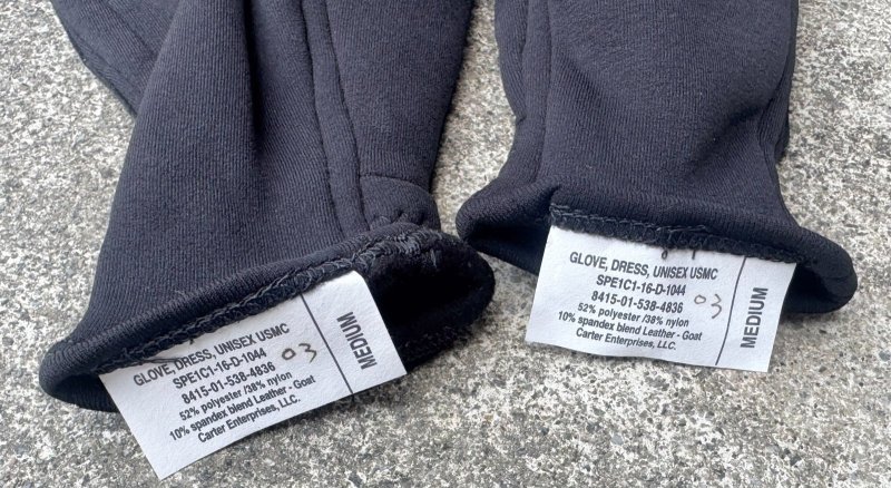 画像2: 米軍実物　USMC　ドレスグローブ　MEDIUM (2)