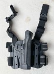 画像1: 米軍実物 BLACKHAWK LEG  HOLSTER　U.S.M.C 官給品　ホルスター (1)