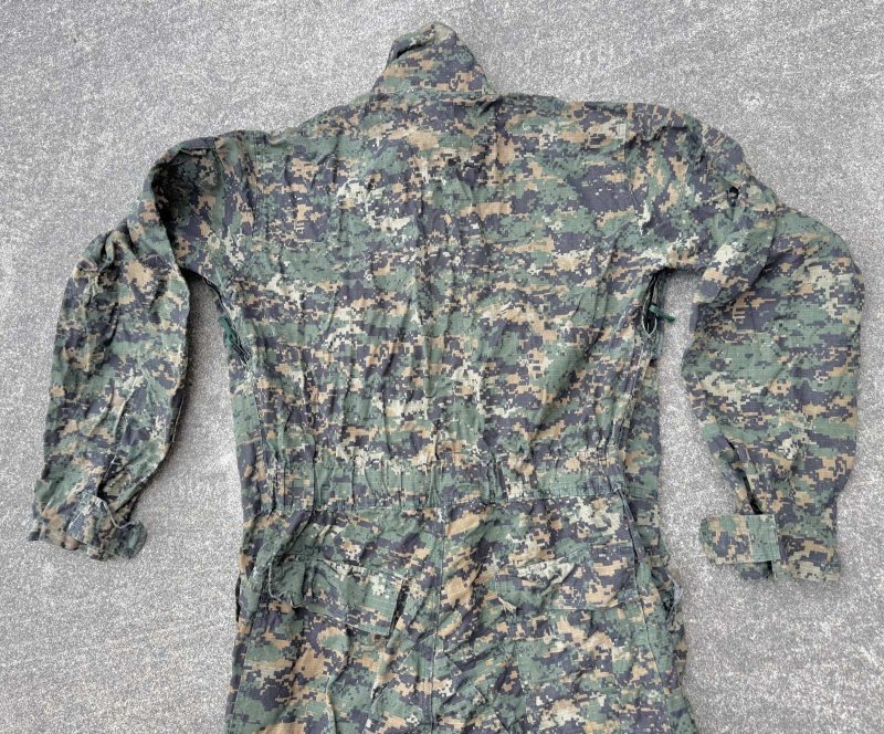 画像7: 米軍実物 New Chef ウッドランド ピクセル  　カバーオール　LARGE (7)