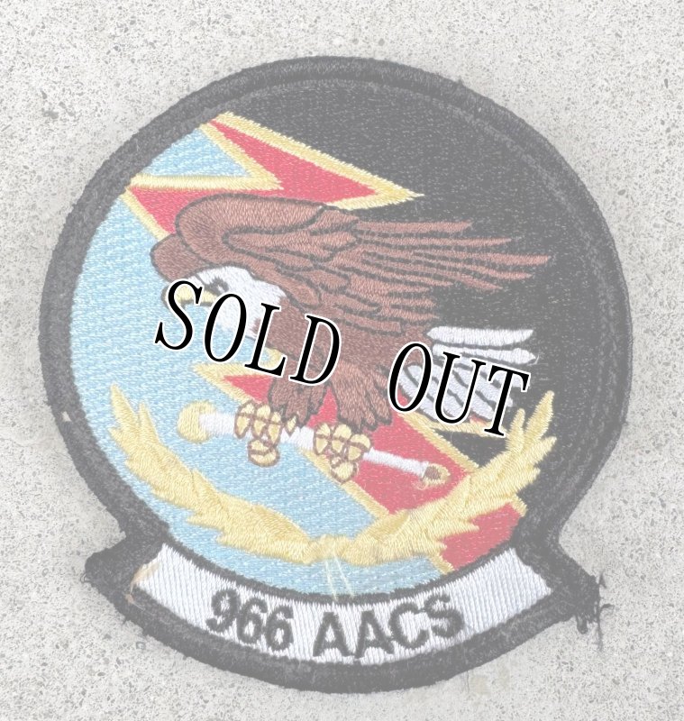 画像1: 米軍実物 USAF 966th エアボーン エアコントロール スクエア ワッペン (1)