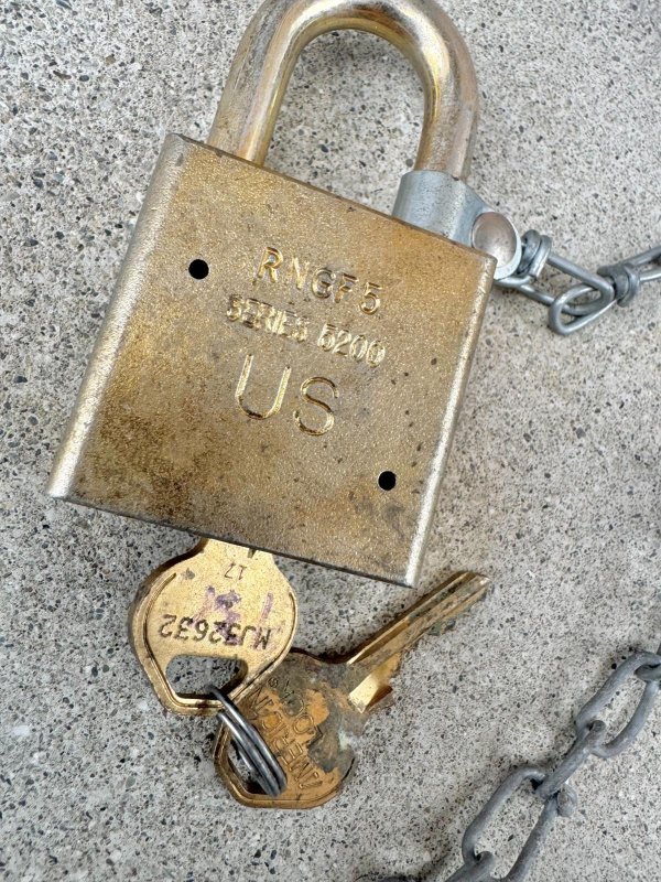 画像5: 米軍実物 軍用 AMERICAN LOCK 5200 南京錠 (5)