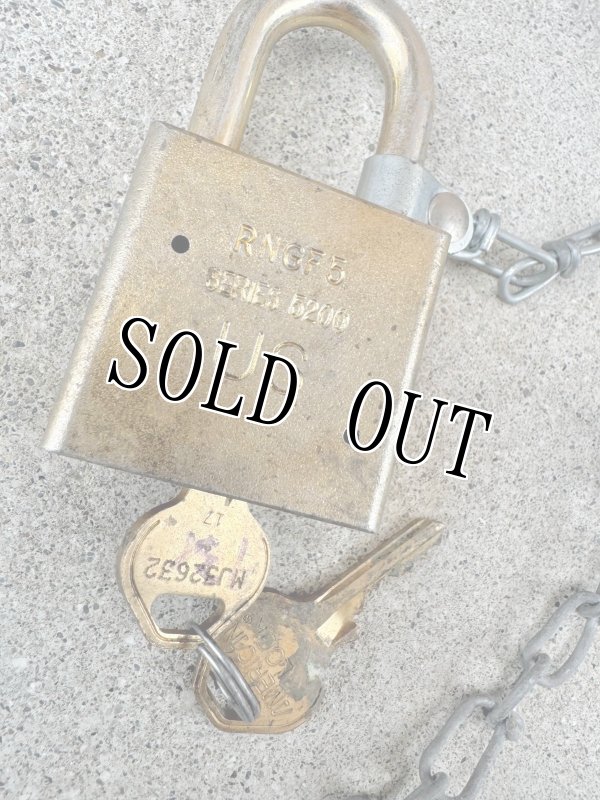 画像5: 米軍実物 軍用 AMERICAN LOCK 5200 南京錠 (5)
