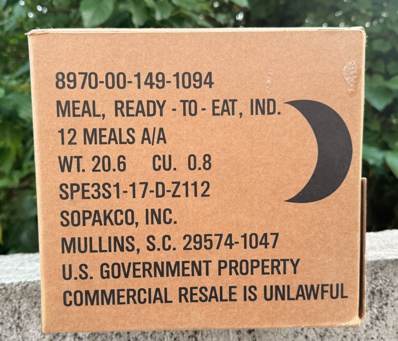 画像4: 米軍実物 2024年8月検【SOPAKCO】MREレーション/戦闘食 MENU-B (4)
