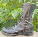 画像2: 米軍実物 コーコラン 12ホール ジャンプ ブーツ コーコラン 10 E (2)