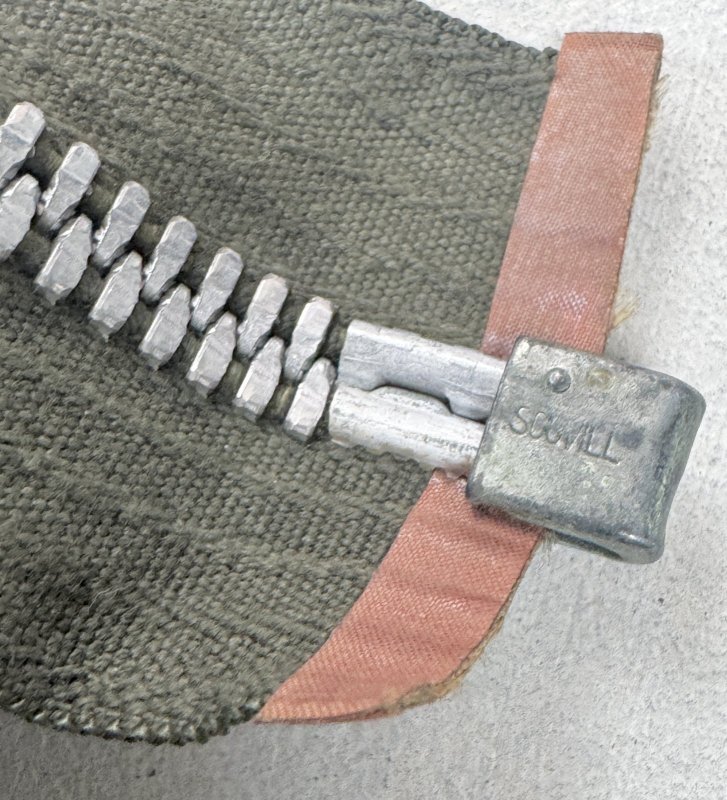 画像3: 希少 米軍実物 スリーピング バッグ キッド／バック M65/51 ジャケット SCOVILL アルミジッパー (3)