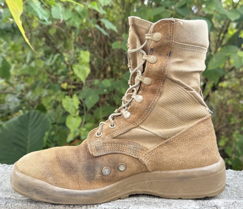 画像5: 米軍実物 BELLEVILLE コンバット ブーツ 18-D-1001 Men’s AHWC 8.5 W (5)