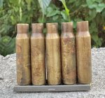 画像3: 米軍実物 7.62mm 空薬莢5連 薬莢 クリップ セット 使用済み 安全品 (3)
