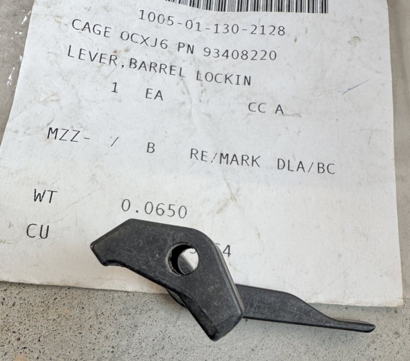 画像6: 米軍実物 M249 BARREL LOCKING LEVER (6)