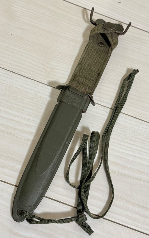 画像1: 米軍実物 M8A1 ナイフ 銃剣 ナム戦 シース USM8A1 バヨネット ナイフ  (1) (1)