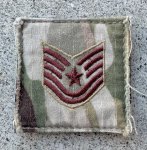 画像1: 米軍実物 USAF 米空軍 TSGT/E6 ランク OCP テクニカル軍曹  (1)