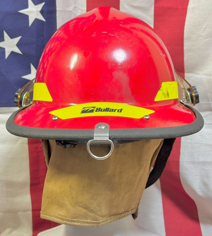 画像6: 米海軍実物 Bullard U.S.NAVY ファイヤーマン 消防士 ヘルメット LEDライト  (6)