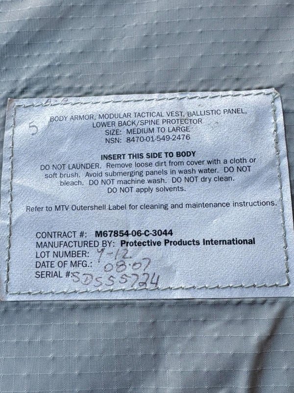 画像2: 米軍実物 グローイン プロテクター MTV MEDIUM-LARGE (2)