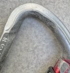 画像10: 米軍放出品 クライミングテクノロジー（CT） D型カラビナ ラージスチールSG 　2個 (10)