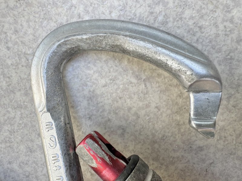 画像13: 米軍放出品 クライミングテクノロジー(CT) D型カラビナ ラージスチールSG  2個 (13)