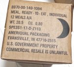 画像3: 米軍実物 2024年10月検【アメリカル】MREレーション/戦闘食 MENU-B (3)
