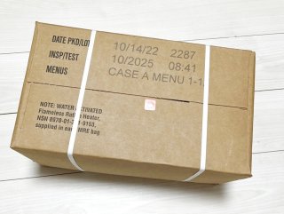 米軍実物 2025年10月検【アメリカル】MREレーション非常食/戦闘食 MENU