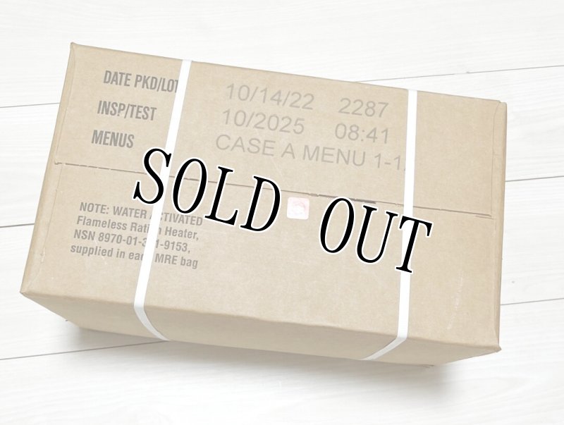 画像1: 米軍実物 2025年10月検【アメリカル】MREレーション非常食/戦闘食 MENU-A (1)