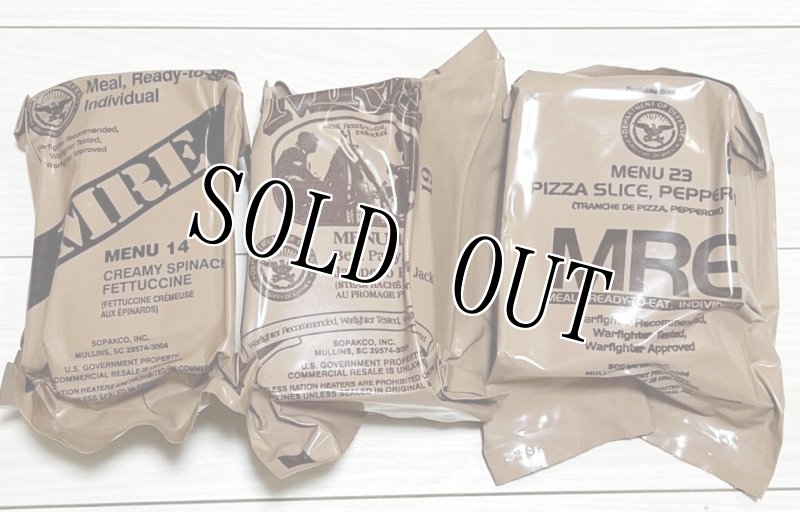 画像1: 米軍実物 2024年検【SOPAKCO】MREレーション/戦闘食 3個セット キャンプ 車中泊 (1)
