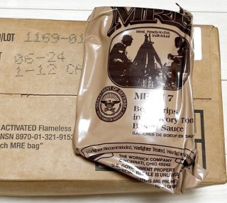 米軍実物 ワーニック社 MREレーション/戦闘食 MENU-A 12個セット2026年
