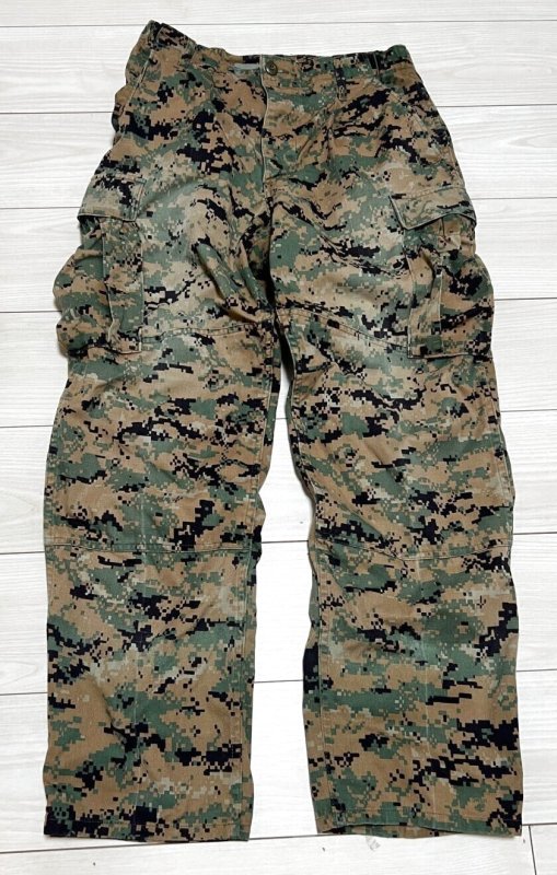画像1: 海兵隊実物 USMC　ウッドマーパットパンツ　SMALL-SHORT (1)